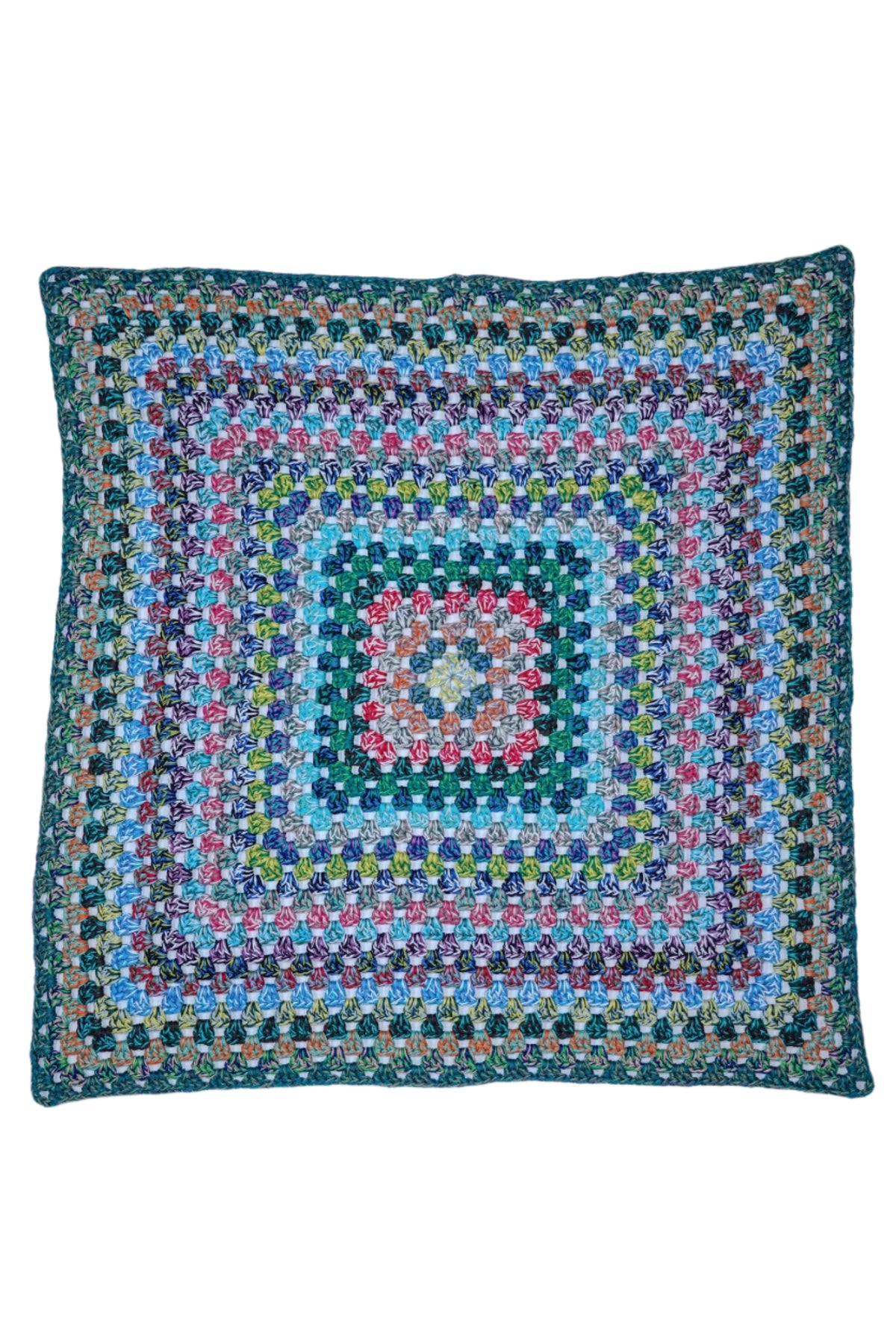 Granny Square Style Rag Rug MULTICOLOR GRANNY SQUARE RUG - Nustalgia Home