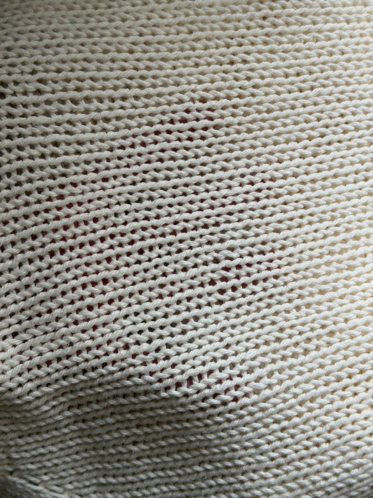 HAND-KNIT CREAM SWEATER